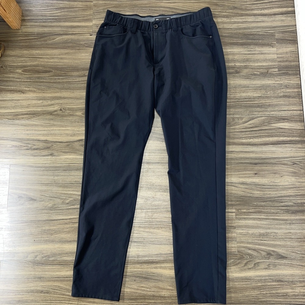 Under Armour Men's Pants 36x34 Performance Pants Black Golf Breathable Light